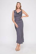 Draped Midi Dress