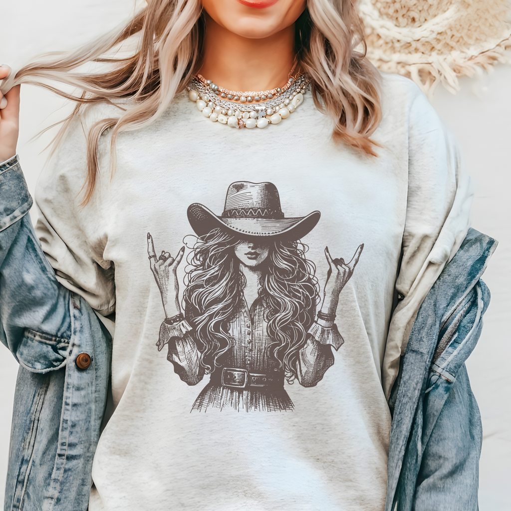 Vintage Western Cowgirl Tee