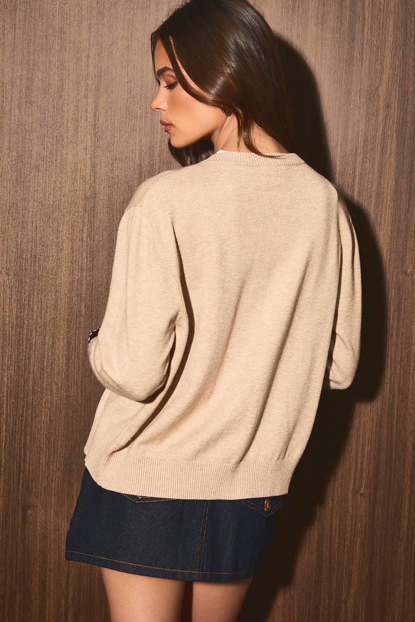 Detail Knit Cardigan