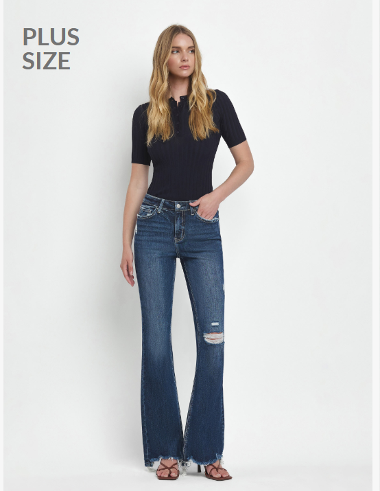 High Rise Flare Jeans LV1011-P