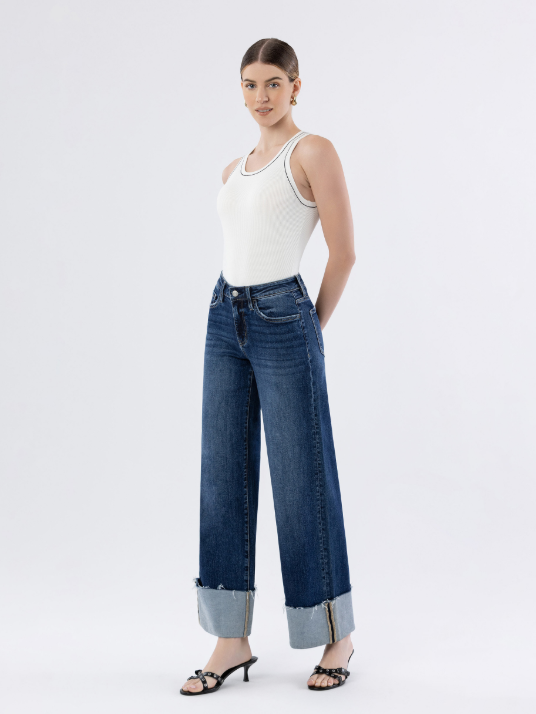High Rise Cuffed Wide Leg - LV1664