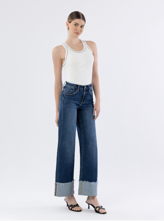 High Rise Cuffed Wide Leg - LV1664