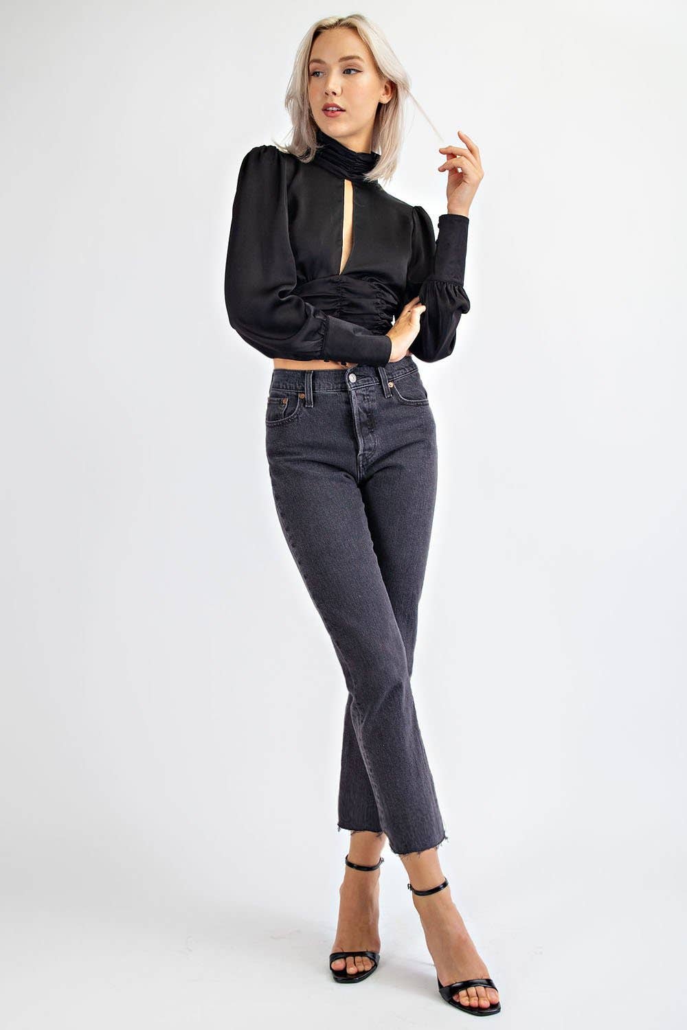 High Neck with Open Bust