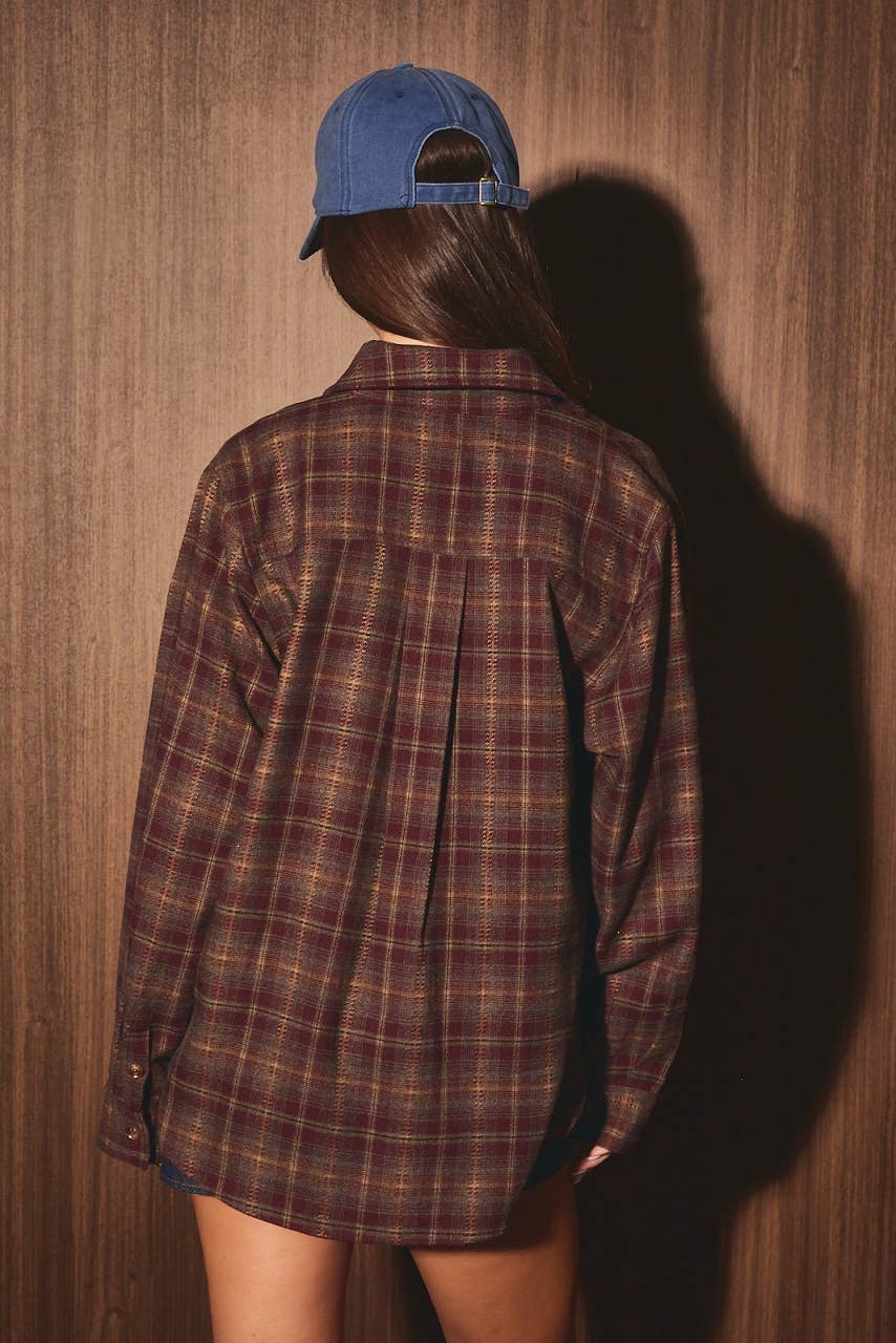 Button Down Plaid Shirt