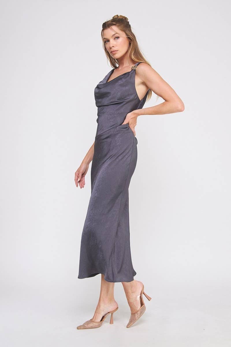Draped Midi Dress