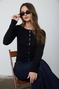 Boat Neck Cardigan