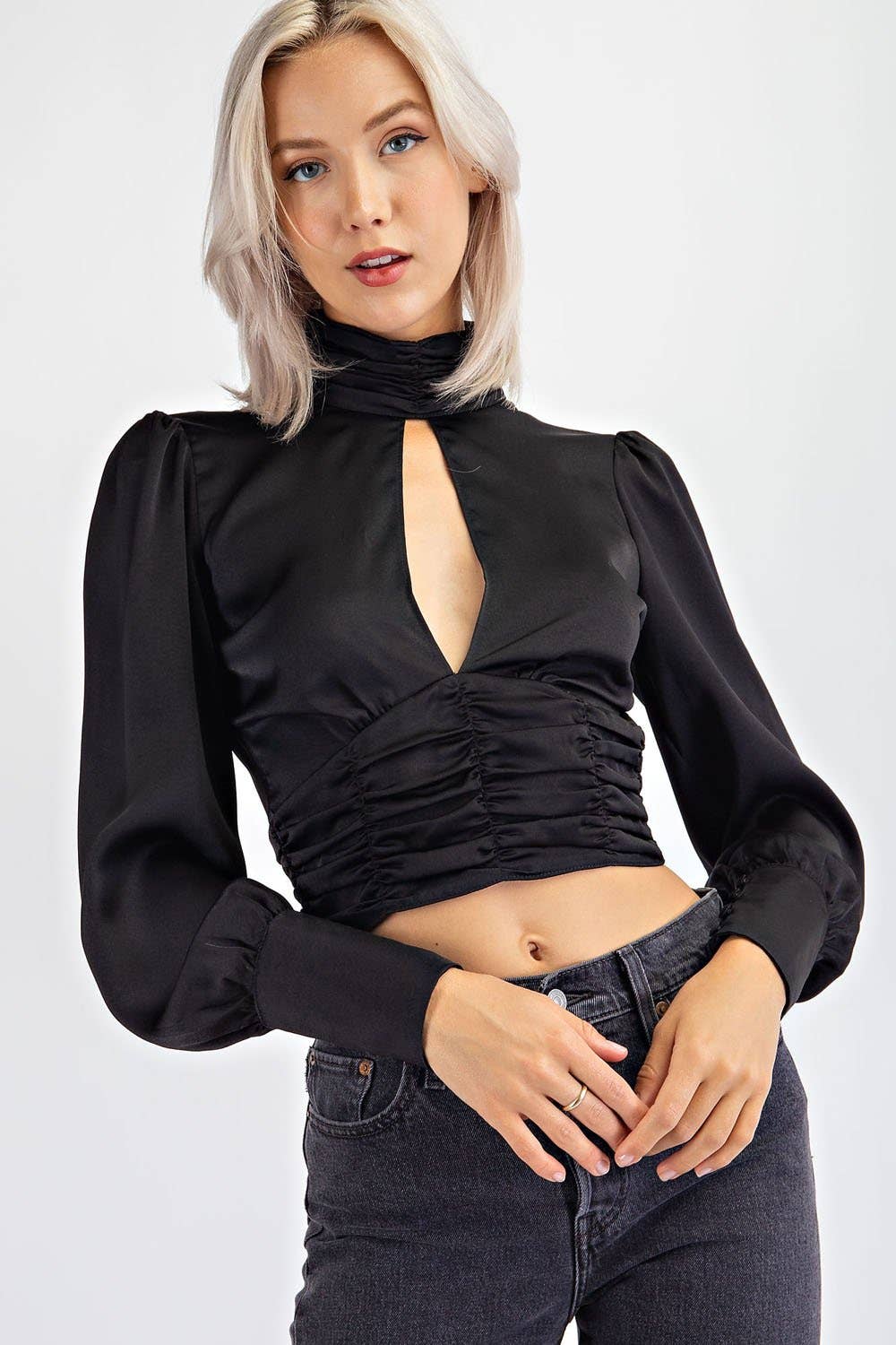 High Neck with Open Bust