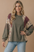 Mixed Media Patchwork Pullover