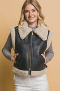 Faux Leather Vest