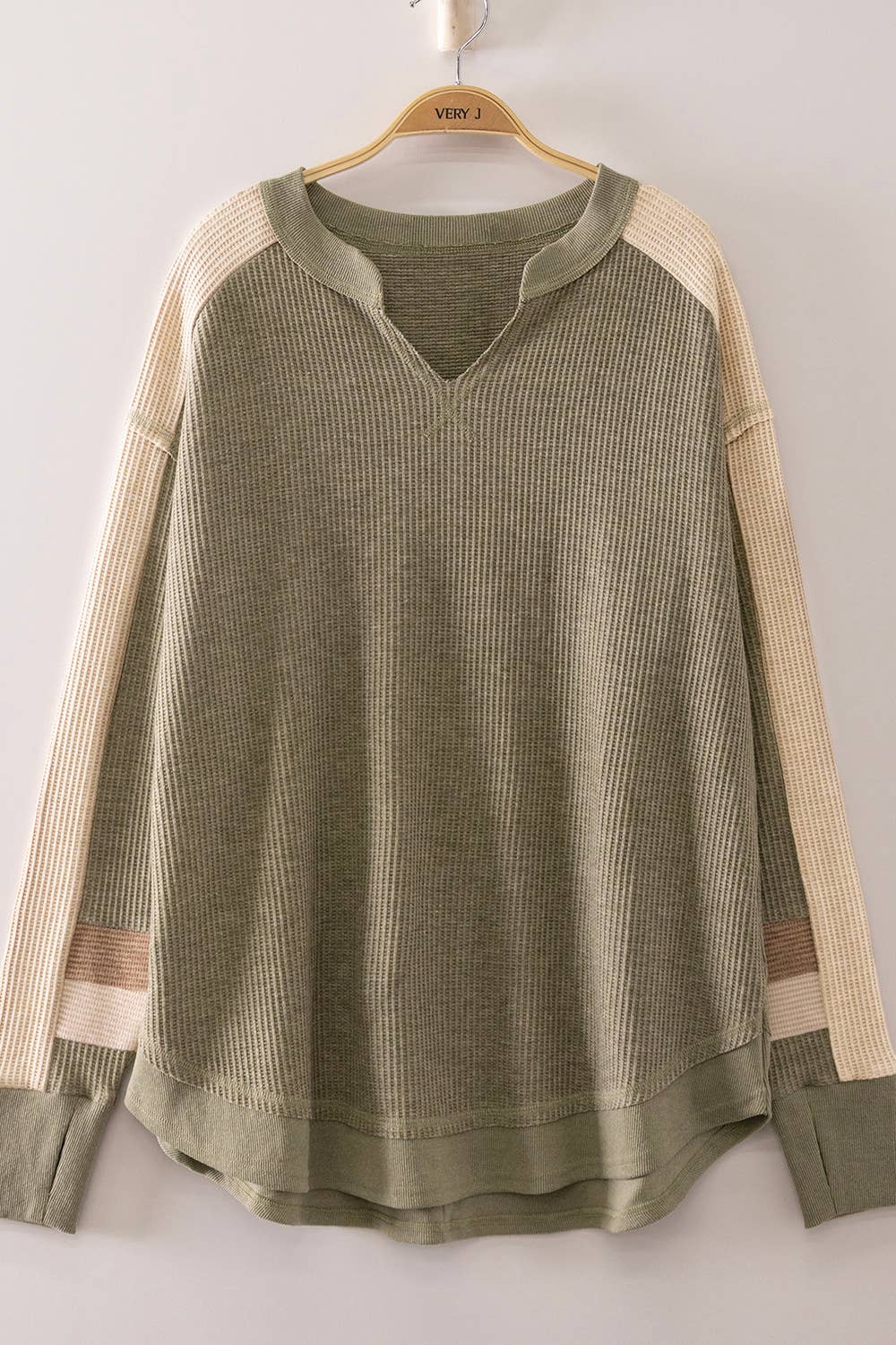 Waffle Knit Pullover Sweater