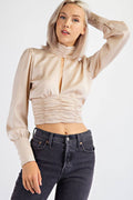 High Neck with Open Bust