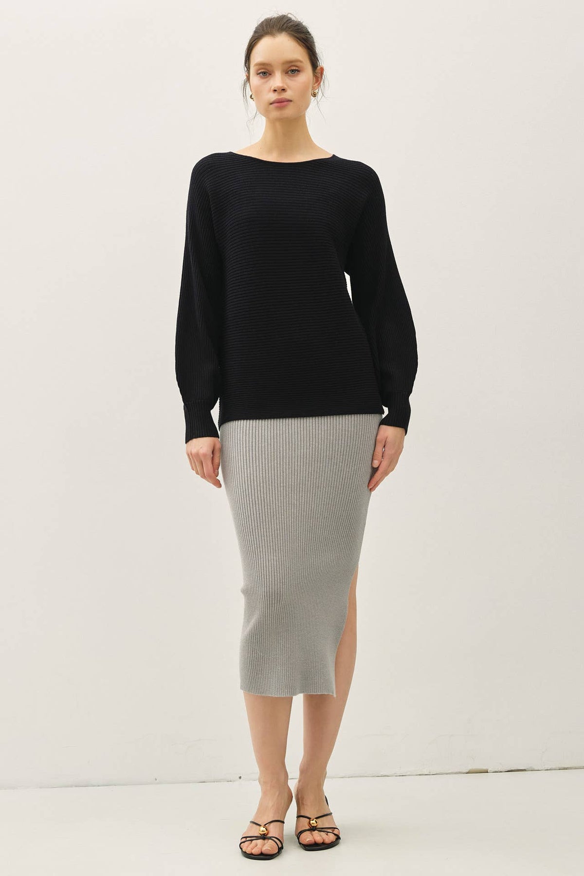 Ribbed Long Sweater