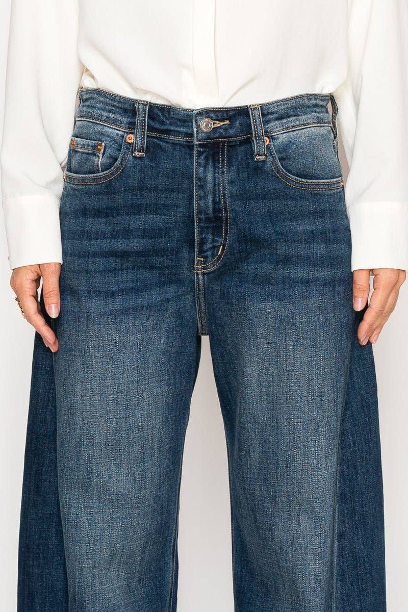 Tapered Barrel Jeans