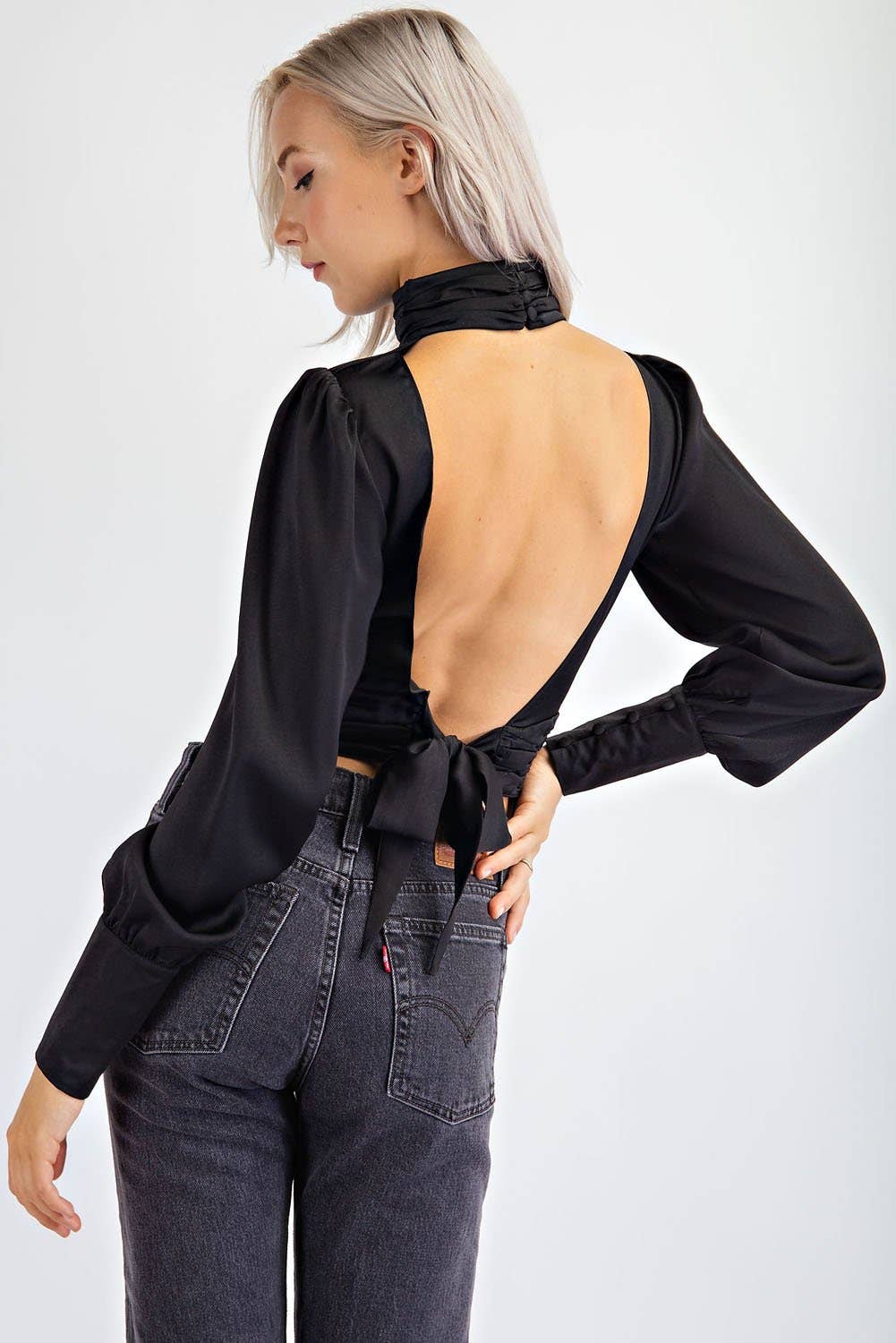 High Neck with Open Bust