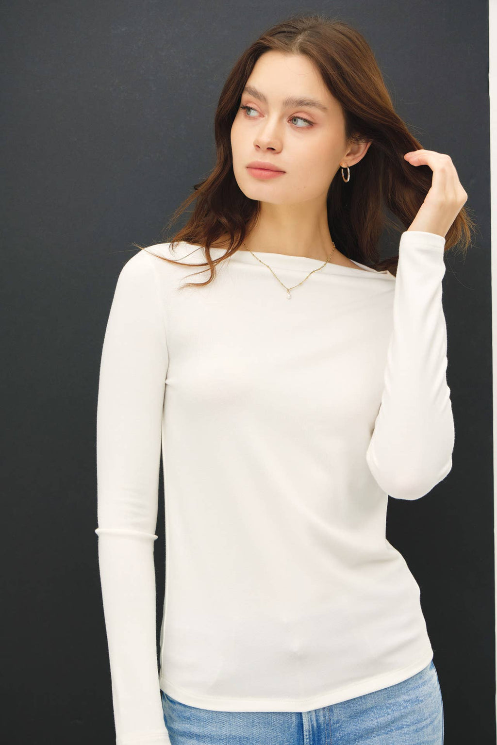 Basic Long Sleeve Knit Top